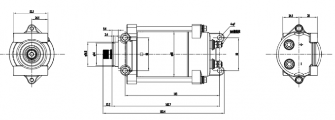 12VDC 24VDC 130VDC 162VDC 강력한 상향하는 모터 최고 10000까지 Rpm 0