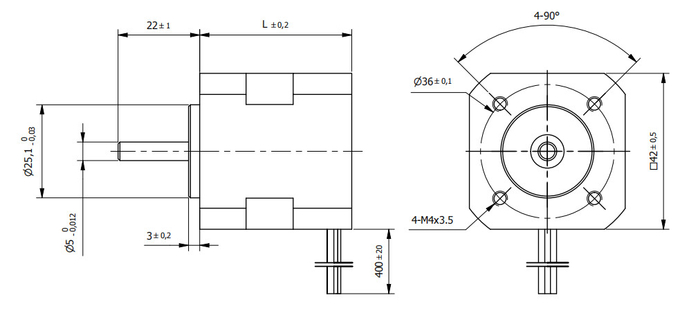 고토크 자동차 전기 비엘디씨 모터 6000rpm W4241 0